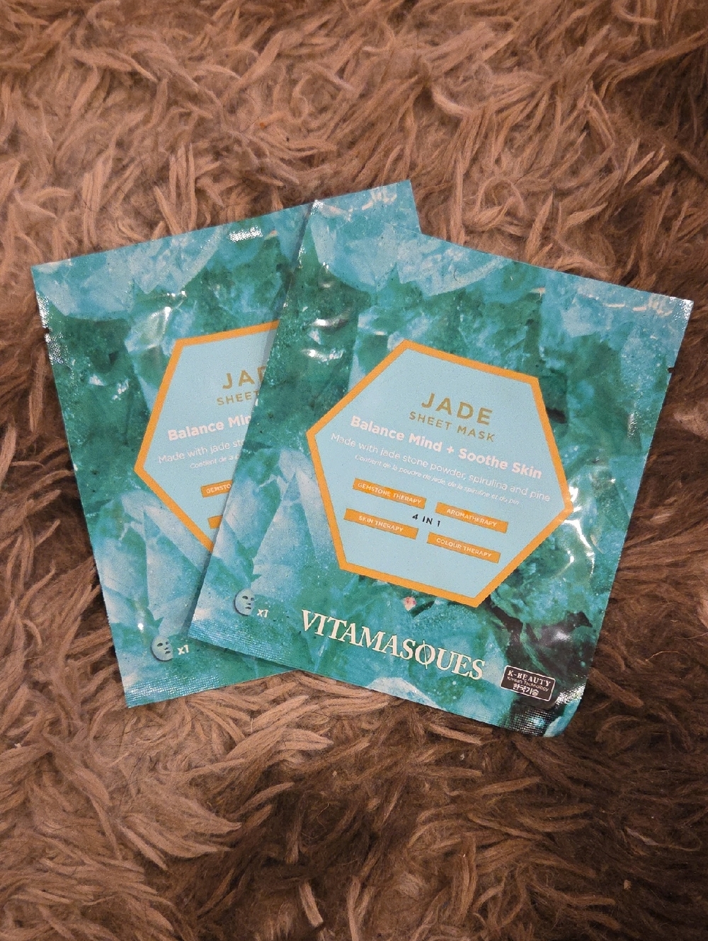 Vitamasques Jade Sheet Mask - Green Soothing Face Mask